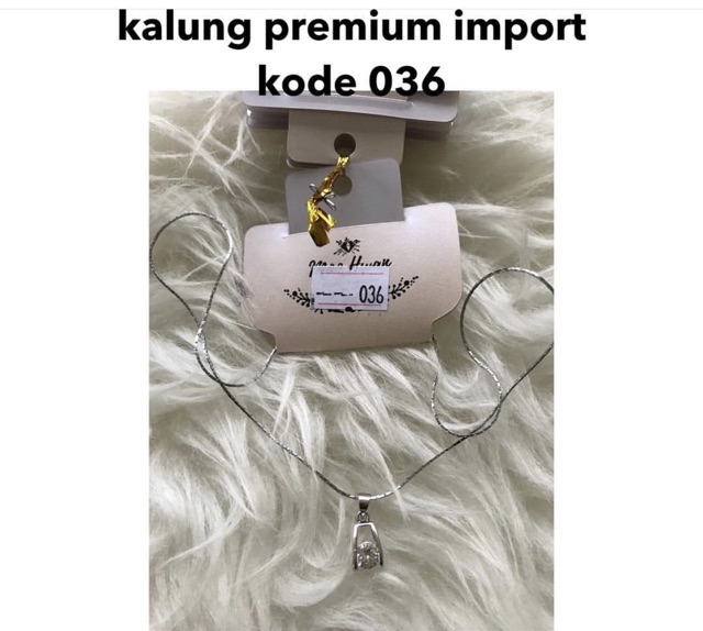 Kalung import anti karat - import import