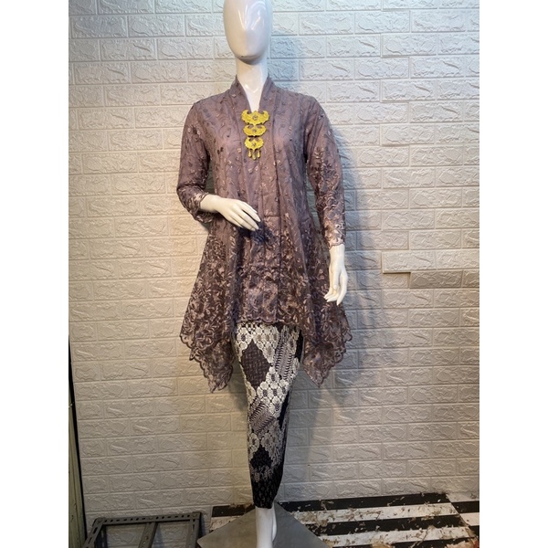 Kebaya Kartini. Tulle Mutiara. Kebaya Busui. Kebaya Pesta Modern-Taro