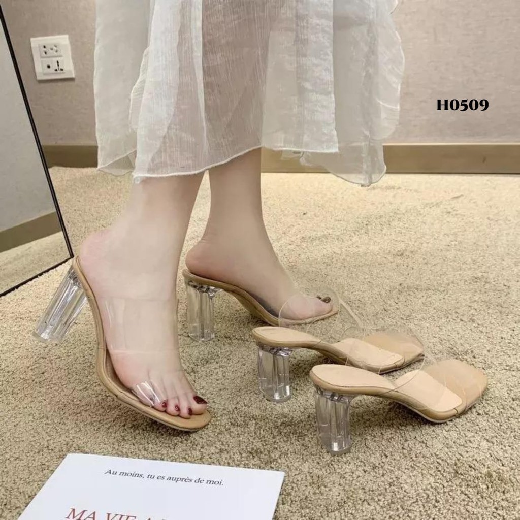 RESTOCK WYN HEELS LUXURY FASHION KOREA GOOD QUALITY NEW H0509