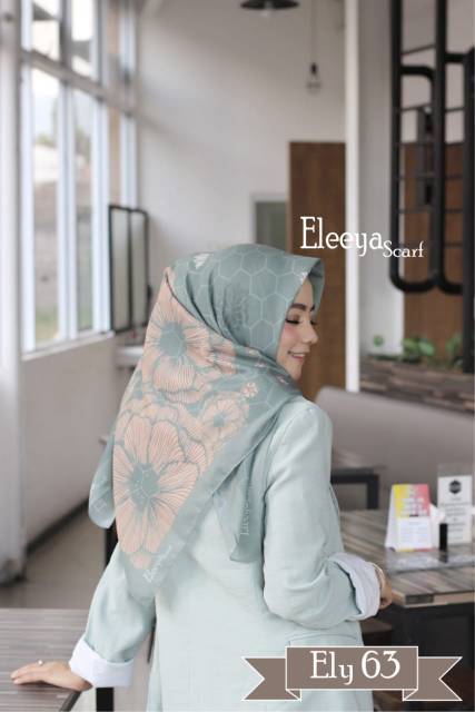 HIJAB SEGIEMPAT MOTIF ELY 63 II Eleeya Scarf