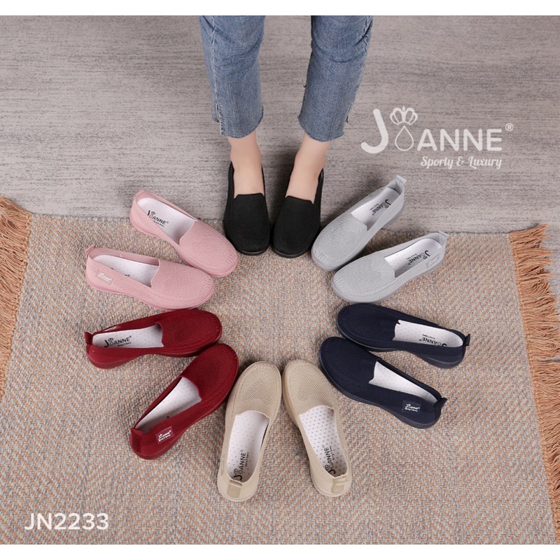 RESTOCK! [ORIGINAL] JOANNE FlyKnit Flat Shoes Sepatu Wanita #JN2233