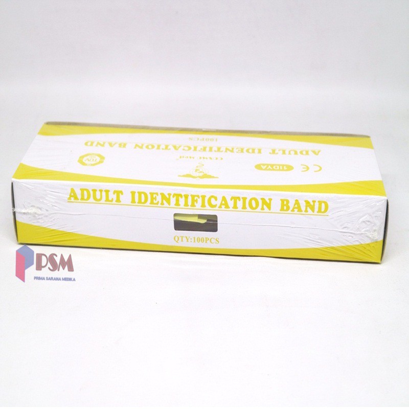 ID Band Adult Yellow / Gelang Identitas Pasien Dewasa Kuning Yellow - Cosmo