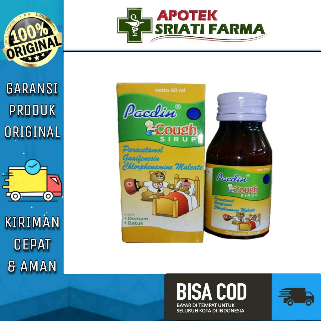 Jual Pacdin Cough Syrup 60 Ml Shopee Indonesia
