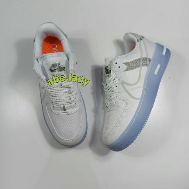 NIKE AIR FORCE 1 REACT WHITE LIGHT BONE
