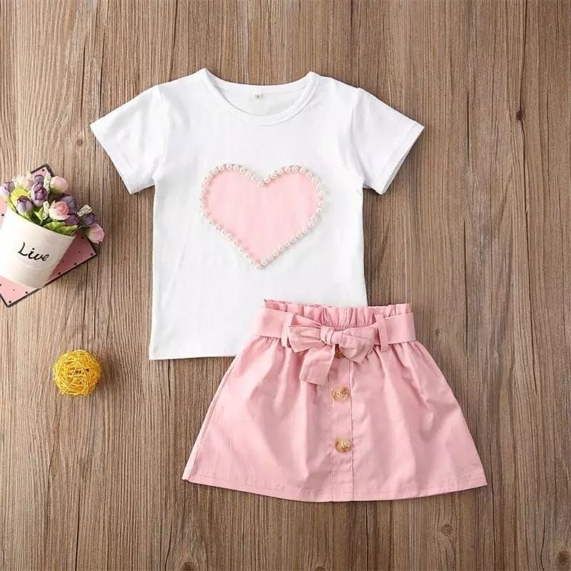 SETELAN ANAK PEREMPUAN / SET ROK ANAK CEWEK USIA 3-5 TAHUN / LOVI