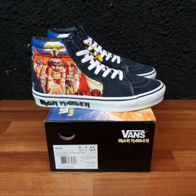Vans Sk8 - Hi x Iron Maiden Powerslave STV Navy Premium BNIB