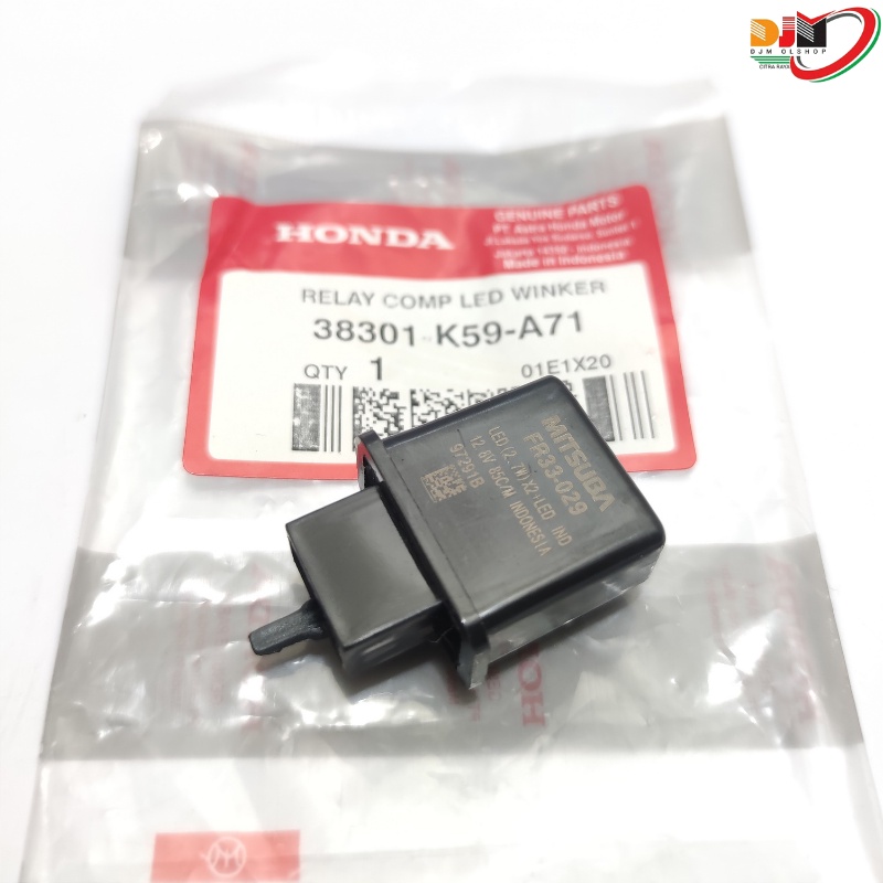 FLASER FLASHER RELAY LAMPU SEIN RETING LETING COMP LED WINKER NEW VARIO 150 KEYLESS - VARIO 125 NEW 38301-K59-A71