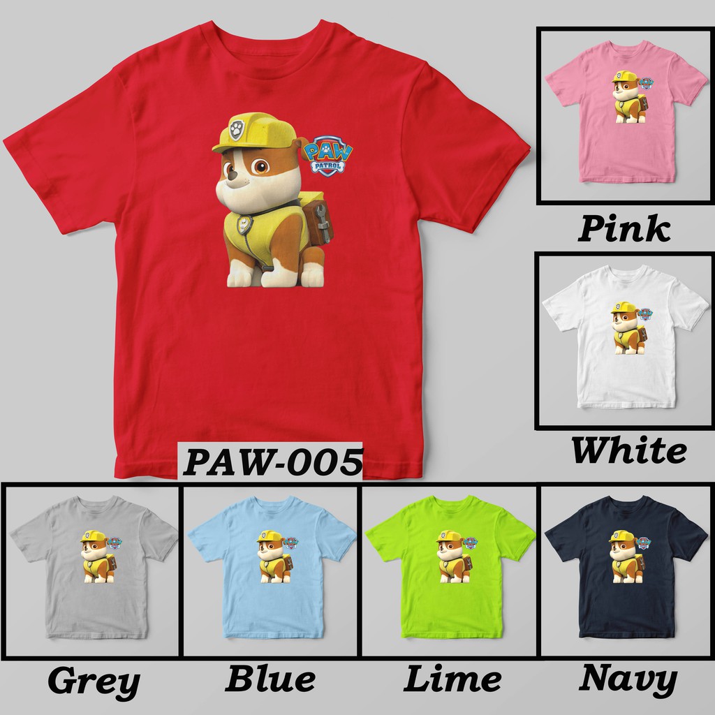 [FREE NAMA !!] Kaos Anak &amp; Family Paw Patrol 100% COTTON PREMIUM