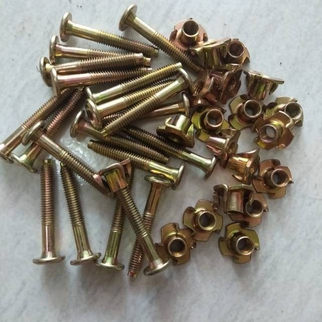Baut Spiker / Mur cakar dan baut M6 x 4 cm M6x40mm JCBC