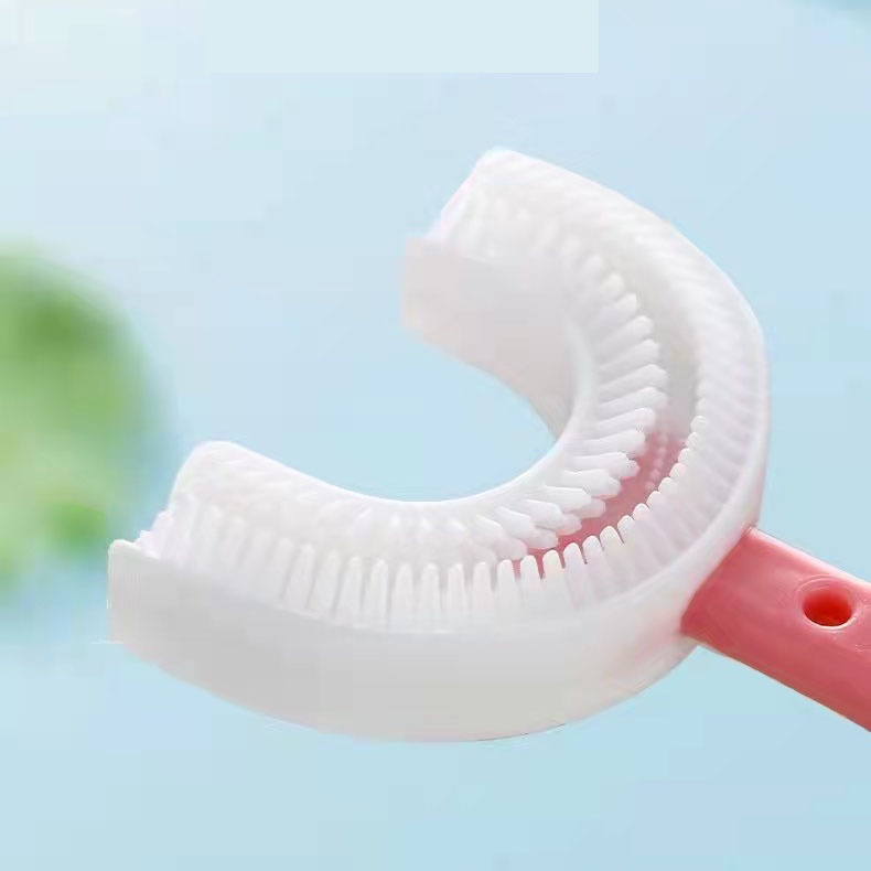 (COD) Sikat Gigi Anak Bentuk U Bahan Silikon  Training Toothbrush  Tooth Brush Baby Silicon type U Sikat Gigi Anak Sikat