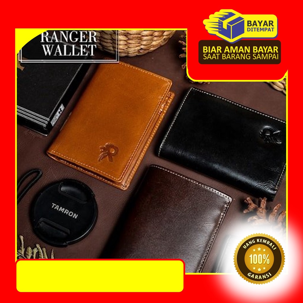 dompet lipat kulit pria reven ranger wallet branded original kulit sapi asli premium
