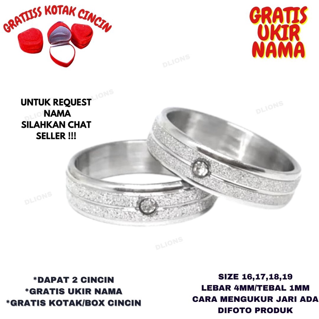 CINCIN TITANIUM,CINCIN PASANGAN TITANIUM,HARGA SUDAH UNTUK 2 CINCIN,GRATIS UKIR TIDAK ADA TAMBAH BIAYA,DAN GRATIS BOX CINCIN