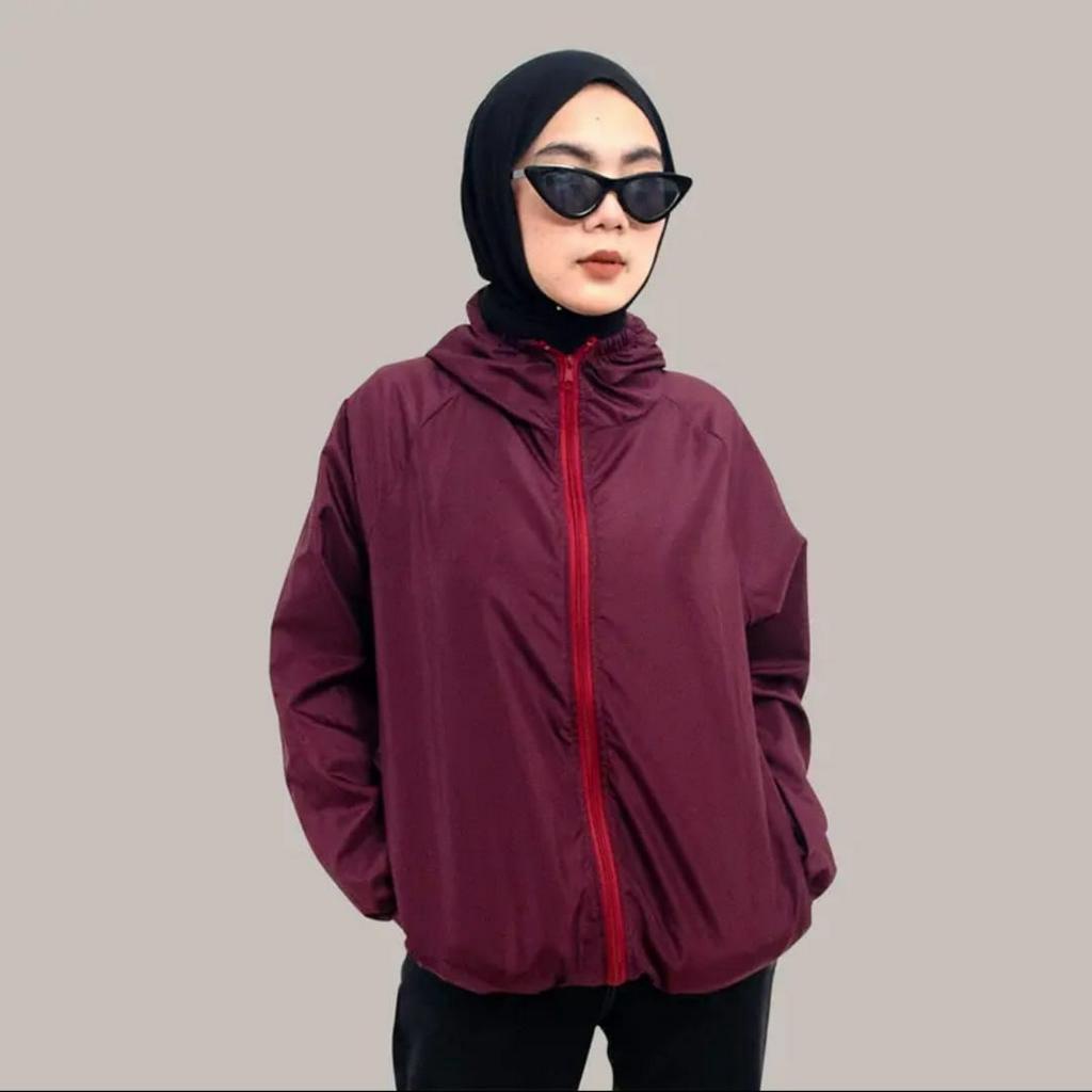 TERMURAH Jaket Parasut Olahraga, Sauna Suit, Jogging, Lari, Bersepeda, Despo, Gym Fitnes, Senam, Pria/Wanita