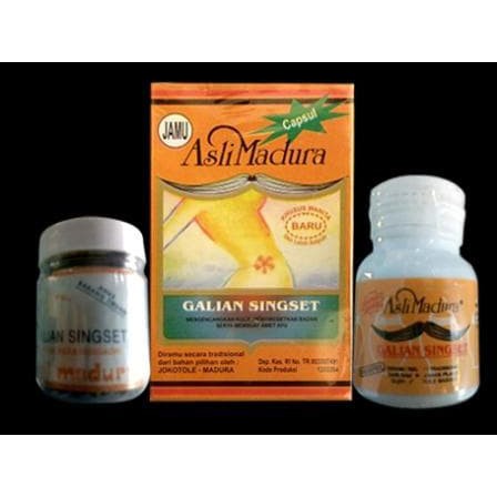 

Jamu Galian Singset Asli Madura kemasan botol isi 40 kapsul MMM1734