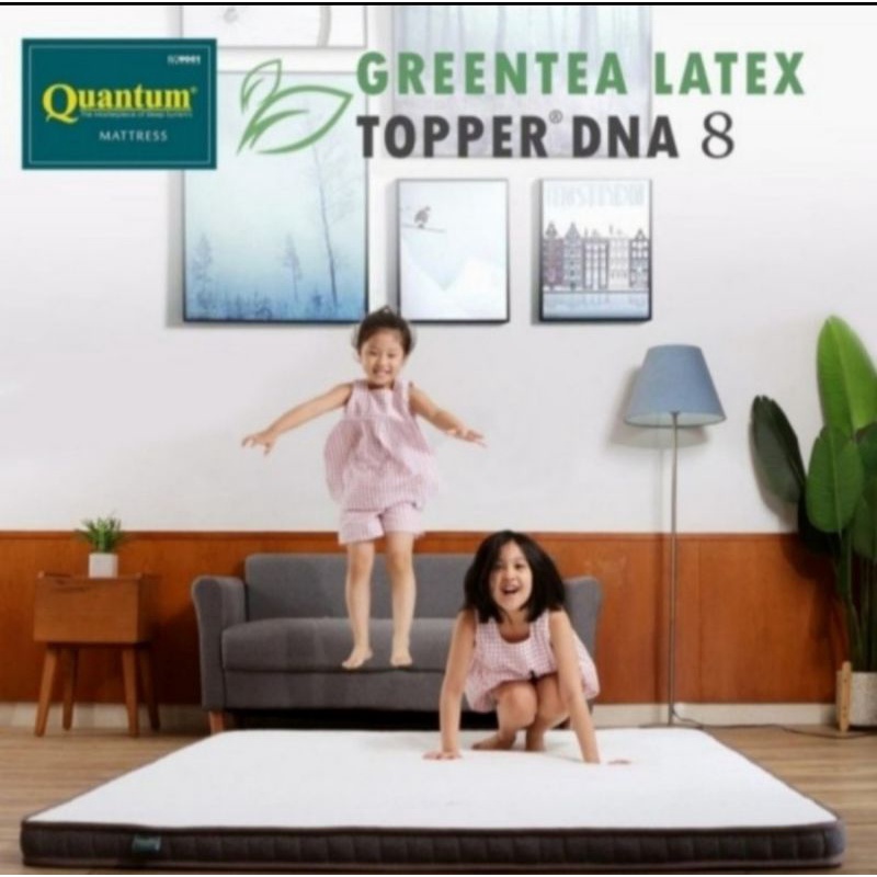 Quantum Topper Mattress Greentea Latex DNA 8cm - 180x200