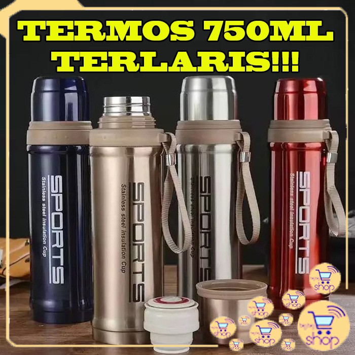 Termos Air Minum Cool Es Termurah Stainless Stainles N6F2 Polos Kaca Animal Travel 750ml Murah Botol