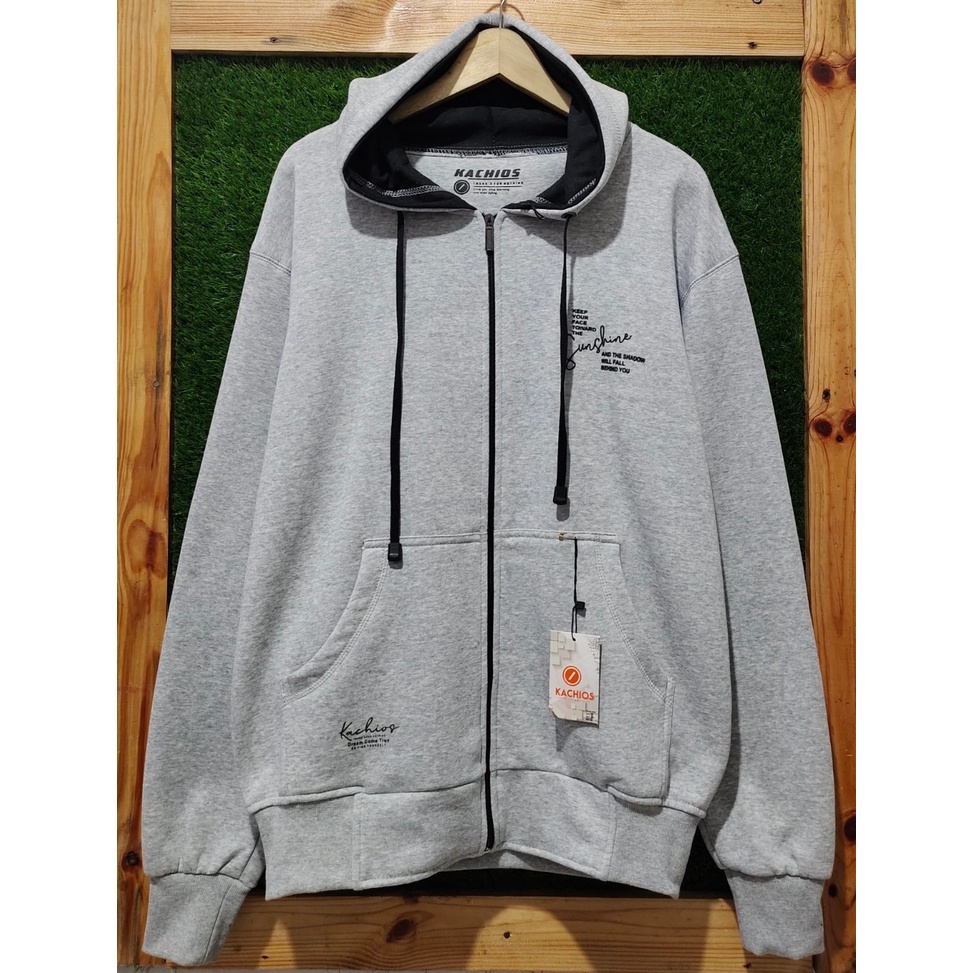 SWEATER HOODIE ZIPPER PREMIUM ORIGINAL KACHIOS SABLON HOODIE RESLETING KATUN TEBAl SWEATER SLETING BERTOPI TERLARIS