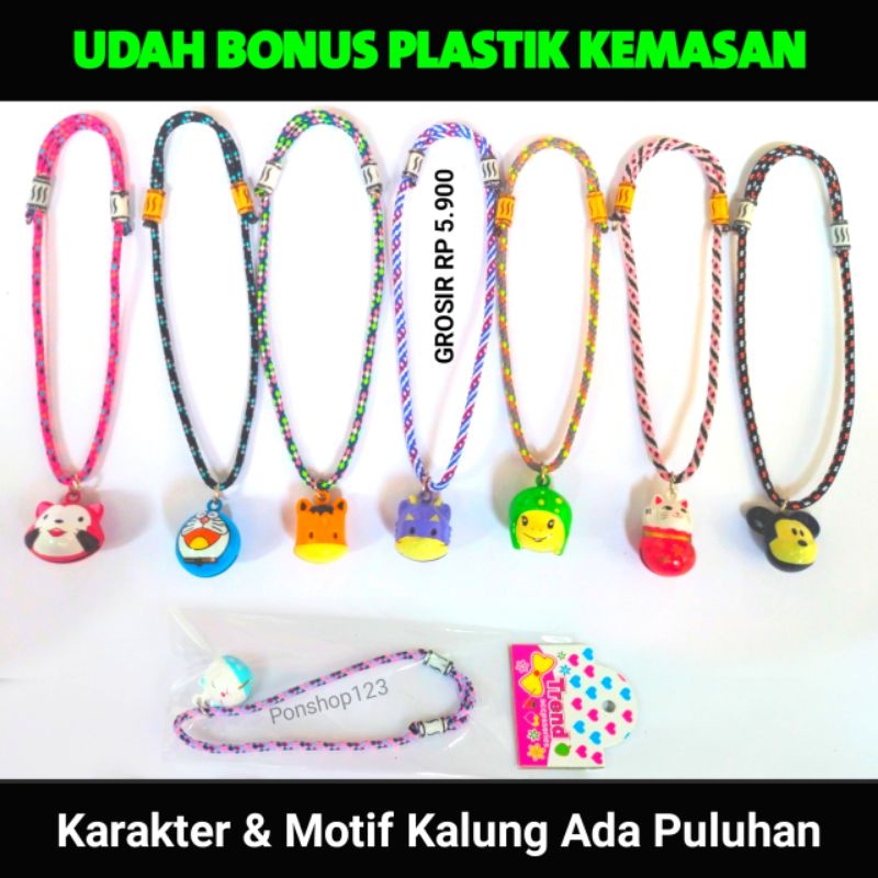 kalung kucing prusik lonceng karakter kalung kucing lonceng karakter impor