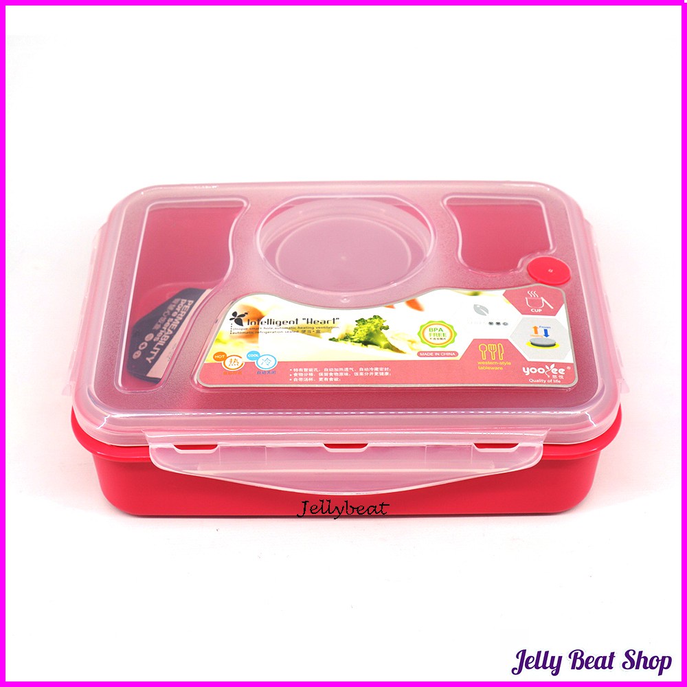 Kotak Makan Lunch box 4 dan 5 sekat / tempat kotak makan soup sup