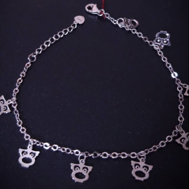 Gelang perak S925 kucing berat