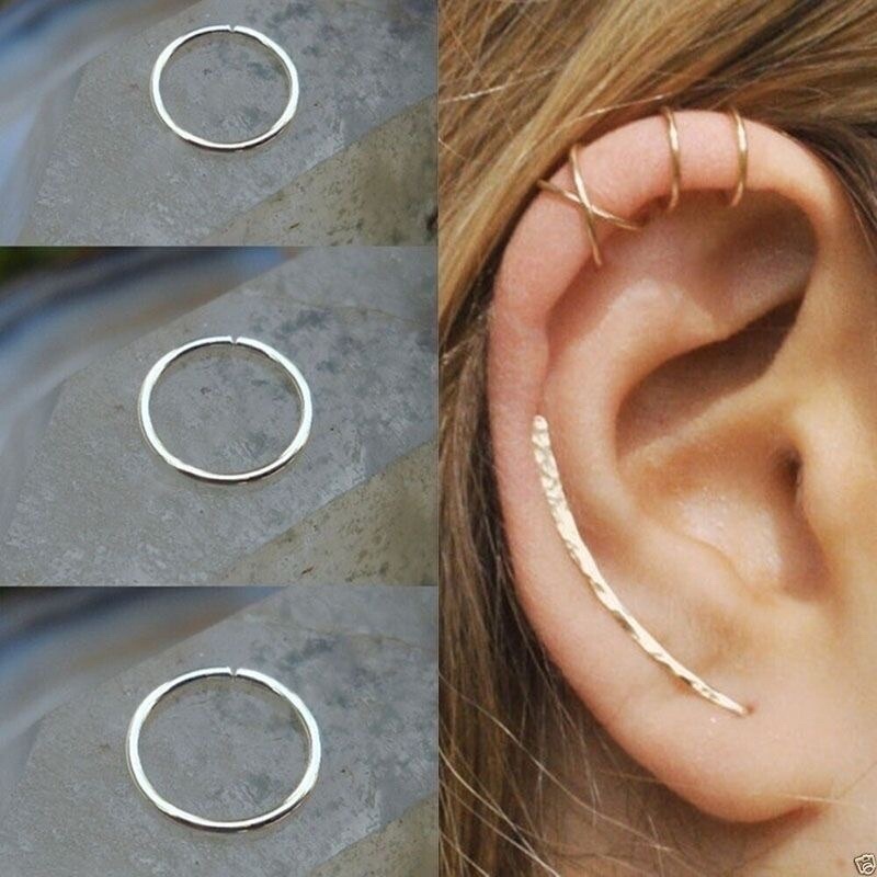 Anting hidung ring STAINLESS STEEL anti luntur 6mm-8mm-10mm / anting ring / ring nose