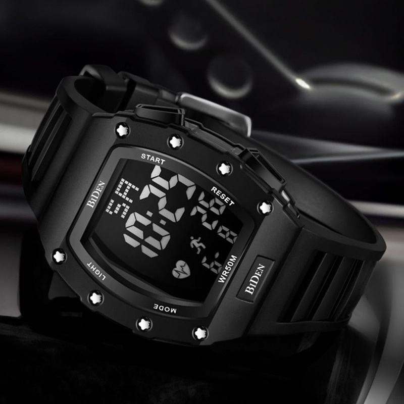 Jam Tangan Pria Biden Original Digital Sport Tahan Air Anti Air Olahraga Casual Outdoor Strap Rubber