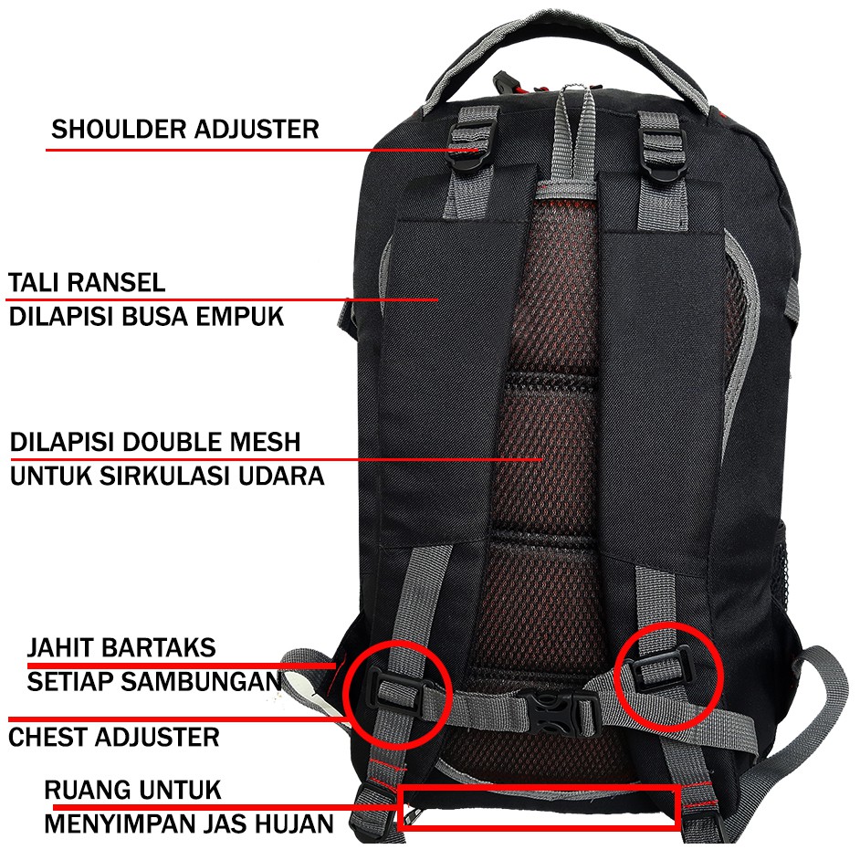 Tas Ransel Pria Kecil 10L Distro Tas Punggung Laki Gress Gearbag Series 04