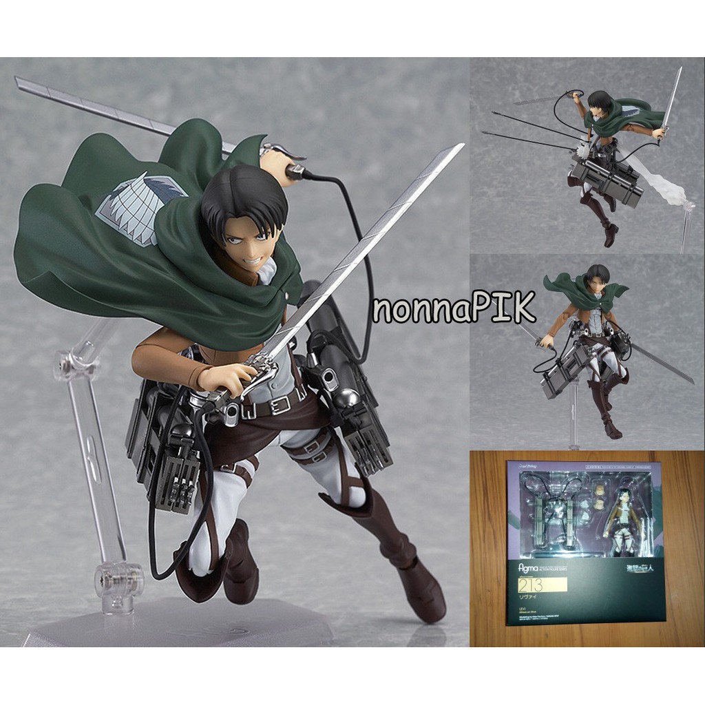 Nendo atau Figma 207 213 203 Attack on Titan EREN &amp; LEVI &amp; MIKASA