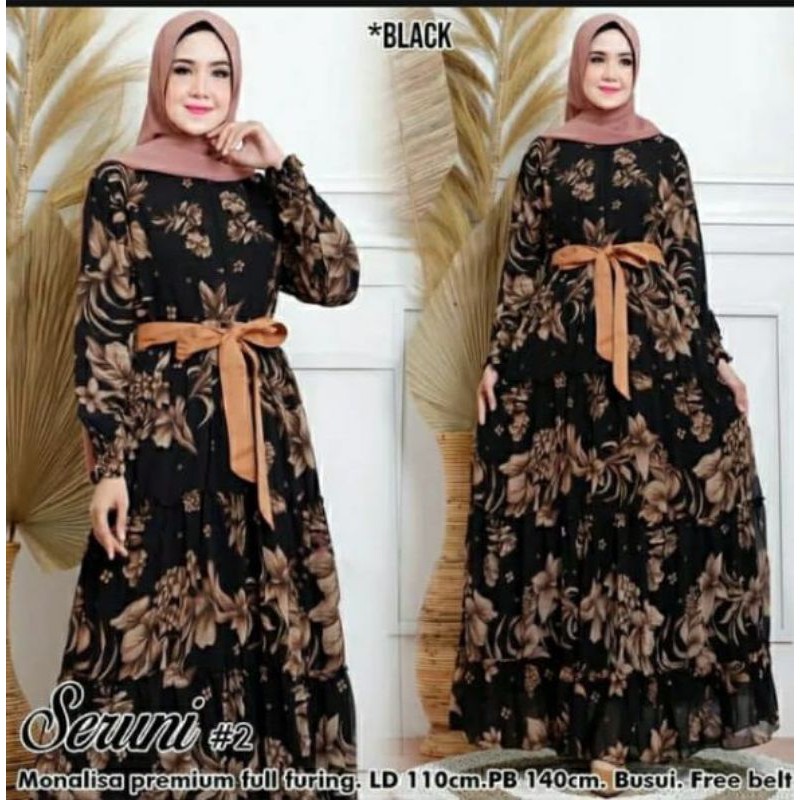 gamis bunga sepatu