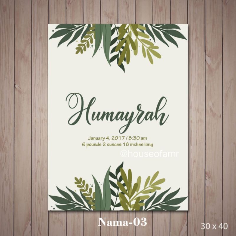 Wall decor 30x40 Unik Lucu Bisa custom nama/foto. Buat Lamaran/Aqiqahan/Pajangan