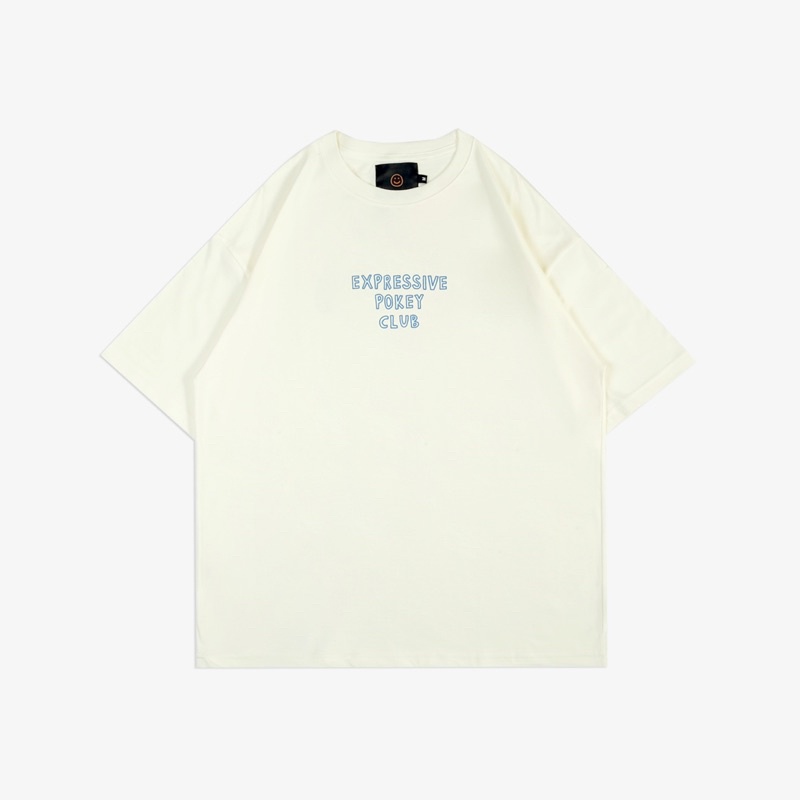 FAITH FADE - Expressive Pokey Club Oversized Tee (Broken White)