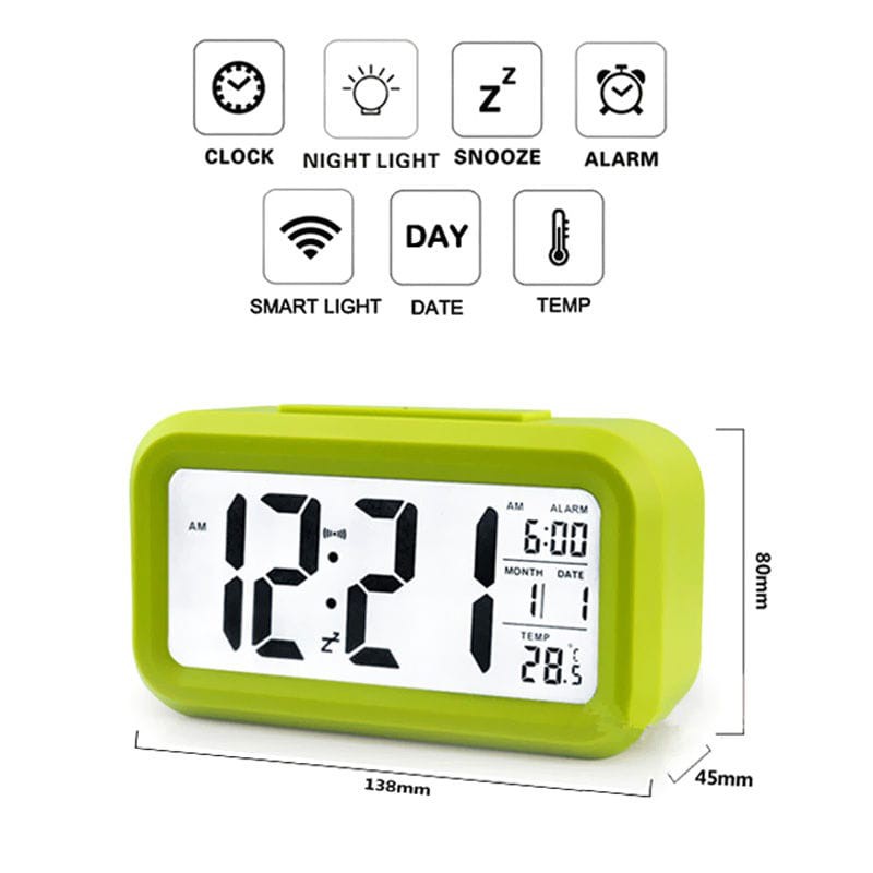 Jam Meja Digital / Jam Weker Pintar / Digital Smart Alarm Clock