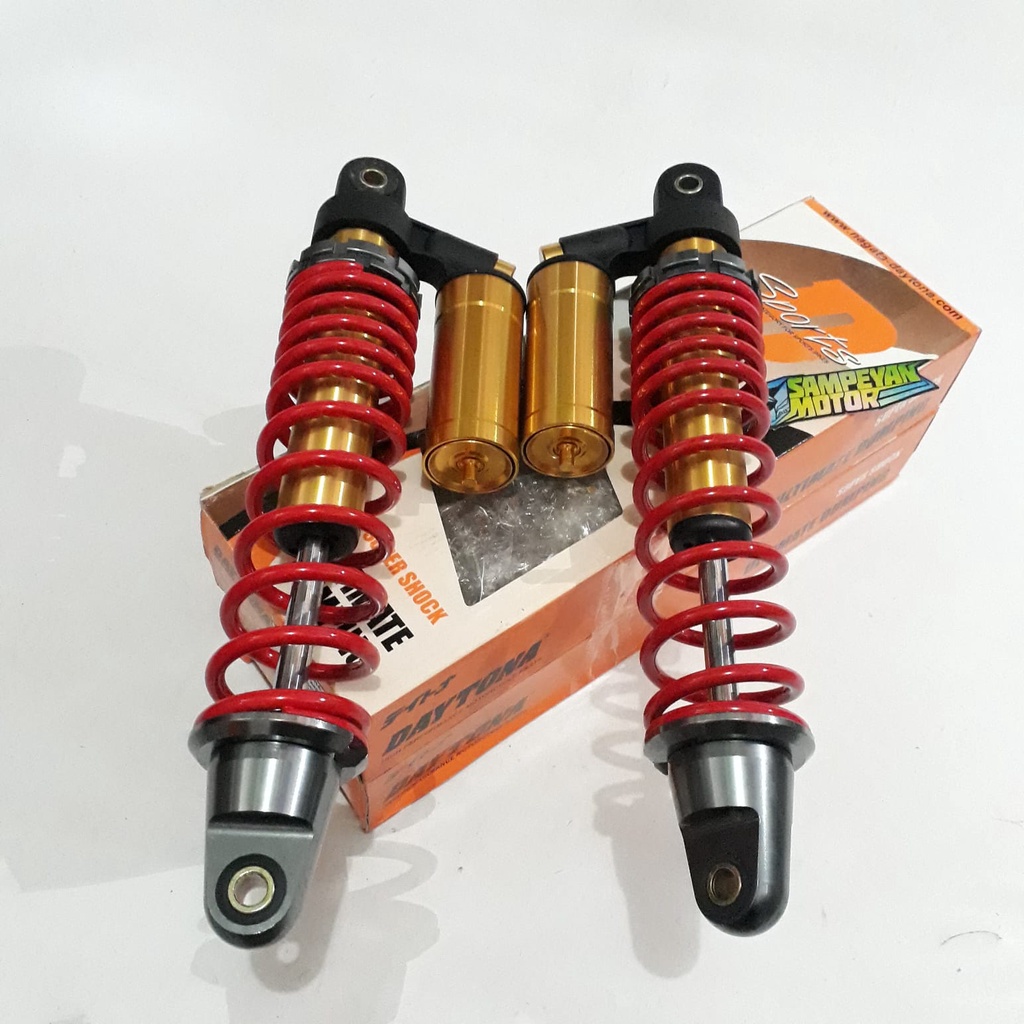 Shock Sok Shockbreaker Skok Belakang Tabung Atas Original Daytona Racing EVO Merah 360mm Smash Old N