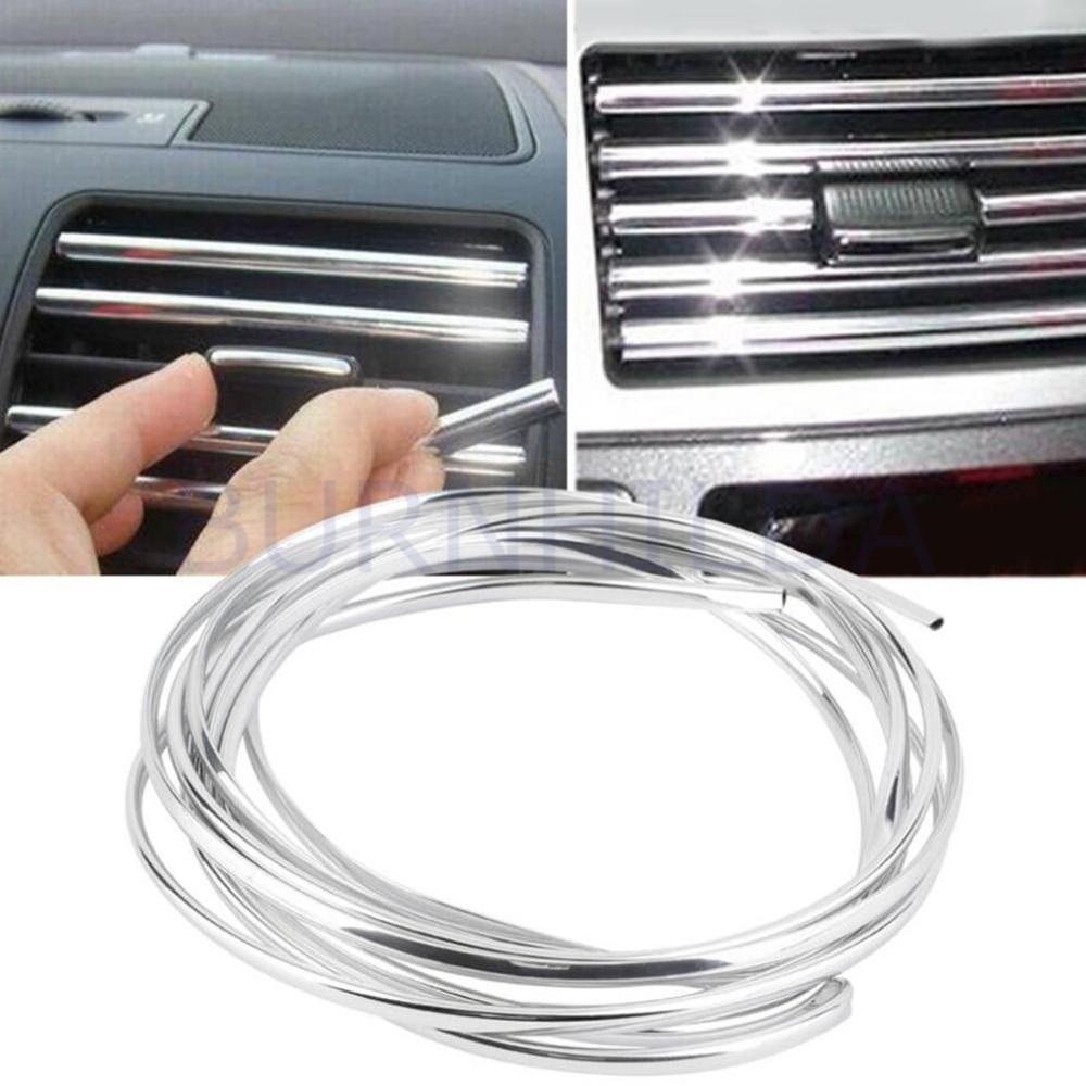 Variasi Mobil Interior Moulding Chrome Trim Strip accesoris mobil burnhilda