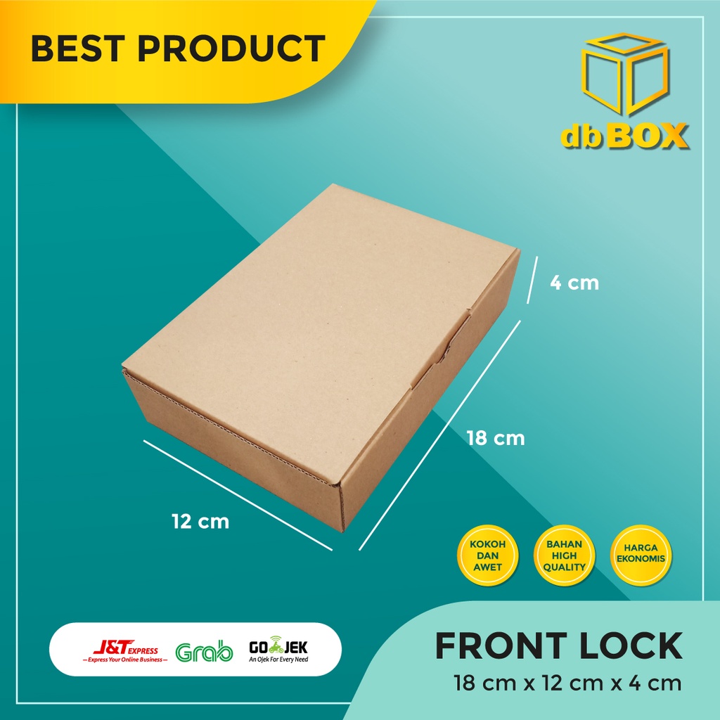 

(10pcs) Kardus 18x12x4 cm....Die Cut kotak aksesoris-dll model box pizza