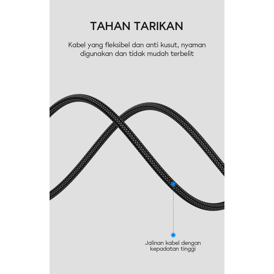 Vivan VDL100 2.4A LED Light Quick Charge SR Full Coverage Lightning Data Cable