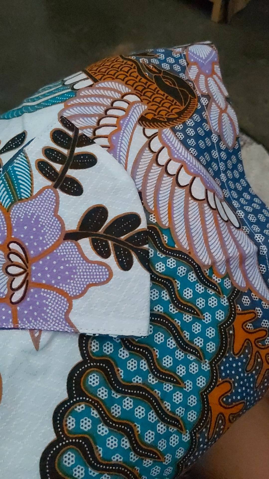 Maginot Kemeja Batik 2.0 Suma-ls Motif Timbul Lengan Panjang Pria + Free Masker