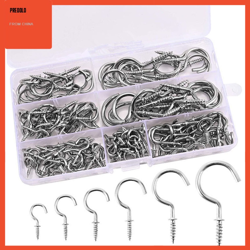 [In Stock] Cup Hook Set High quality 150 Pcs Ceiling Hooks for Hanging Lights Kitchen