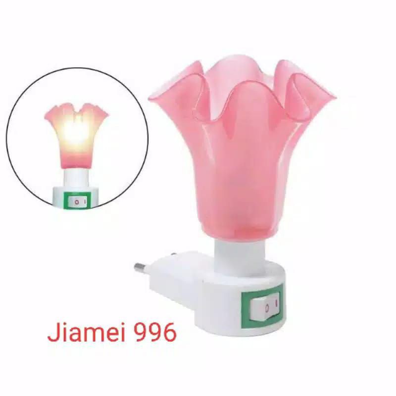 Lampu tidur jiamei bunga