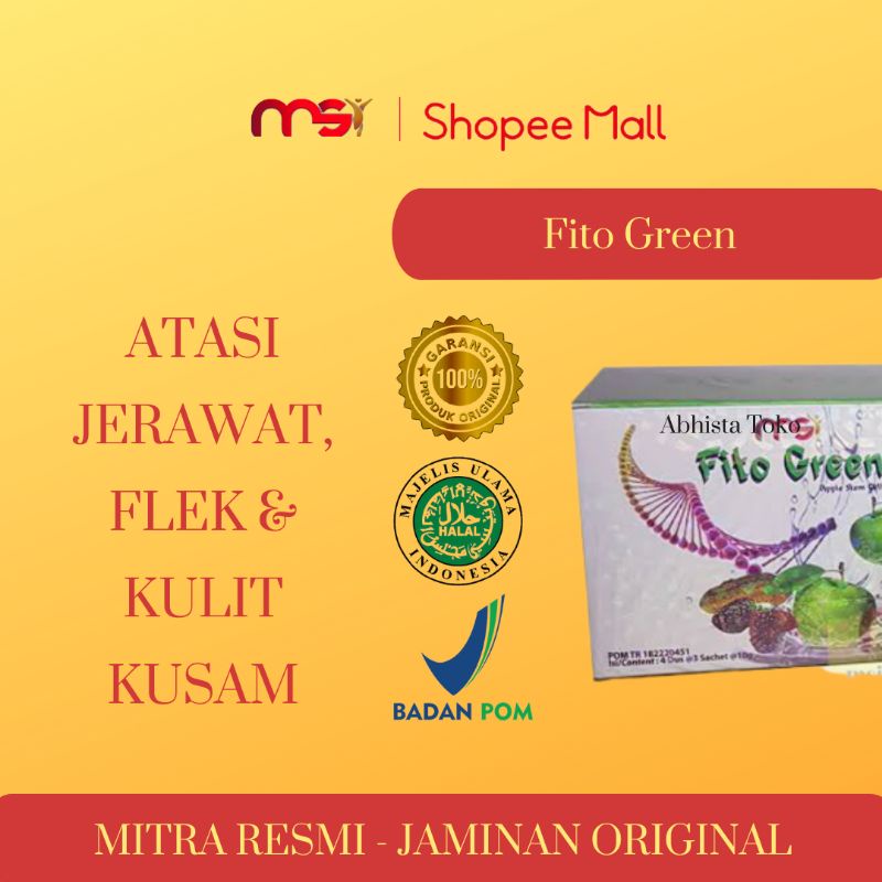 

MSI FITTO GREEN / FITO GREEN MEMUTIHKAN KULIT WAJAH DAN SELURUH TUBUH