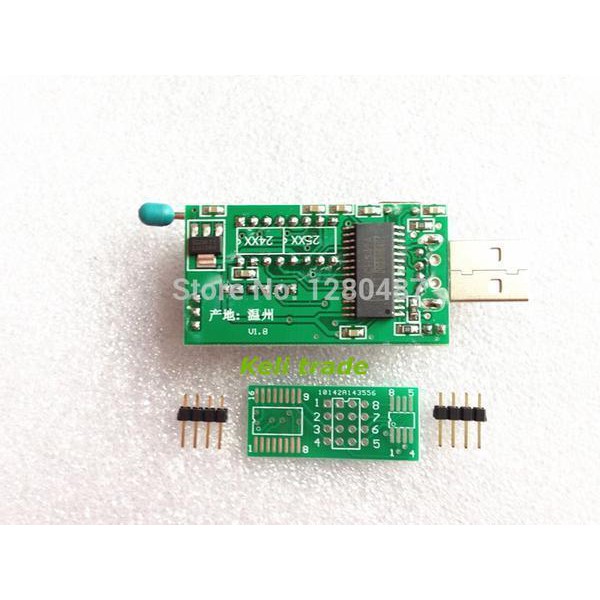 Alat copy & flash ic Eprom CH341A 24 25   Adapter & CD Cara  to TV  DVD LCD LED Receiver
