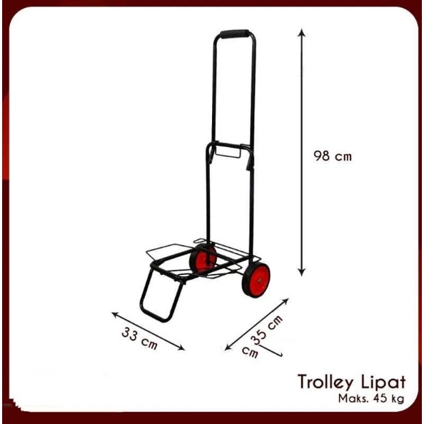 Troli Barang Troli Galon Serbaguna Bisa Dilipat Ada Tali