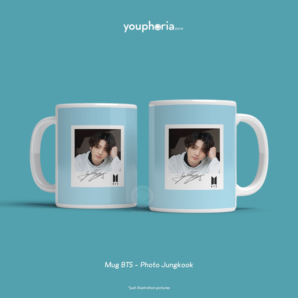 Mug Custom - Mug BTS - Mug BT21 - Souvenir Kpop - Merchandise Kpop BTS Jungkook
