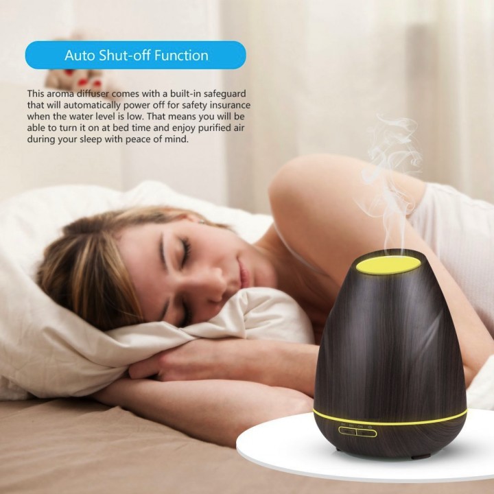 H37 Wooden Humidifier Aroma Diffuser Essential Oil 400ml