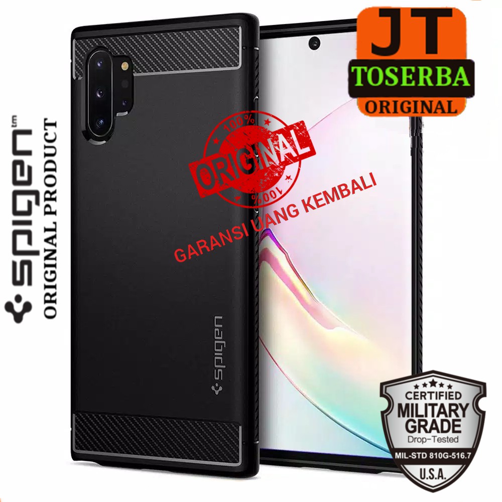 SPIGEN ORIGINAL CASE SAMSUNG NOTE 10 | NOTE 10 PLUS SPIGEN RUGGED ARMOR CASING ARMOR SLIM CASE