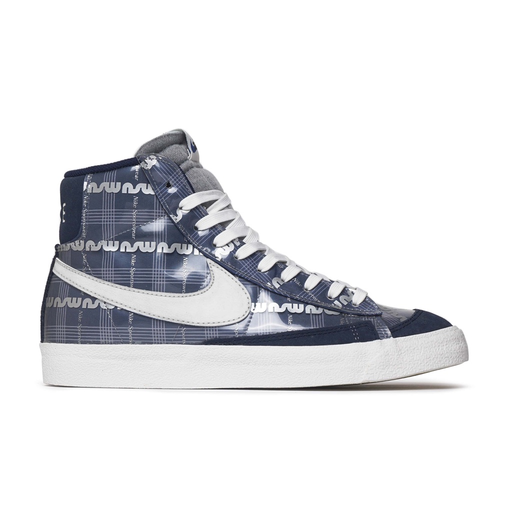 Nike Blazer Mid 77 Vintage Midnight Navy/White Smoke Grey Sneakers Pria