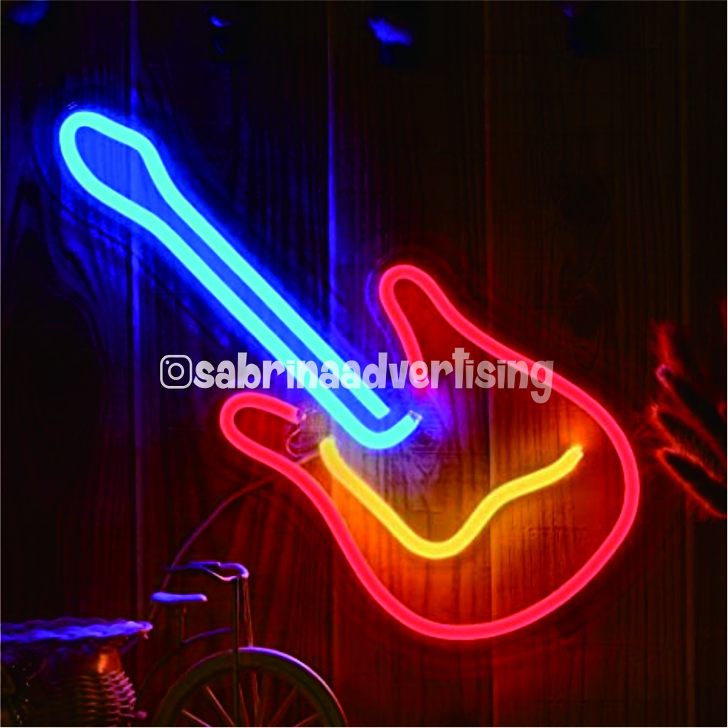 

NEON SIGN / NEON FLEX COSTUM GITAR UKR 25 X 10,5 CM