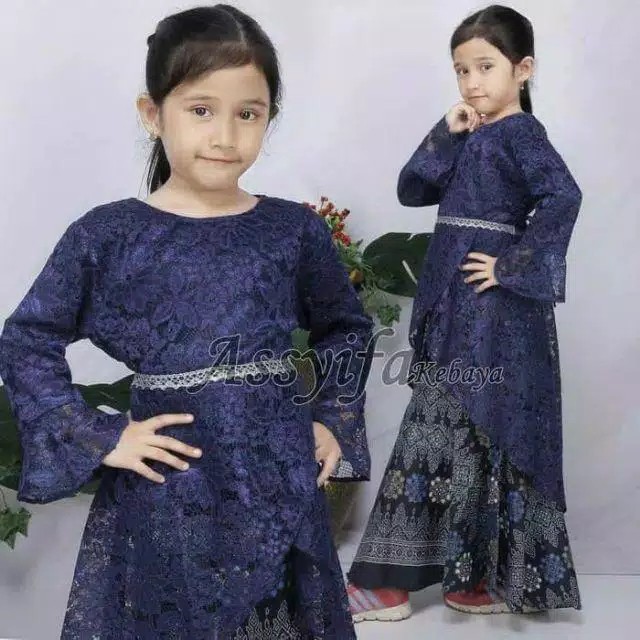 DIjamin realpict !!! set kebaya tiara anak / kebaya modern / kebaya tradittional / pink dusty / gold