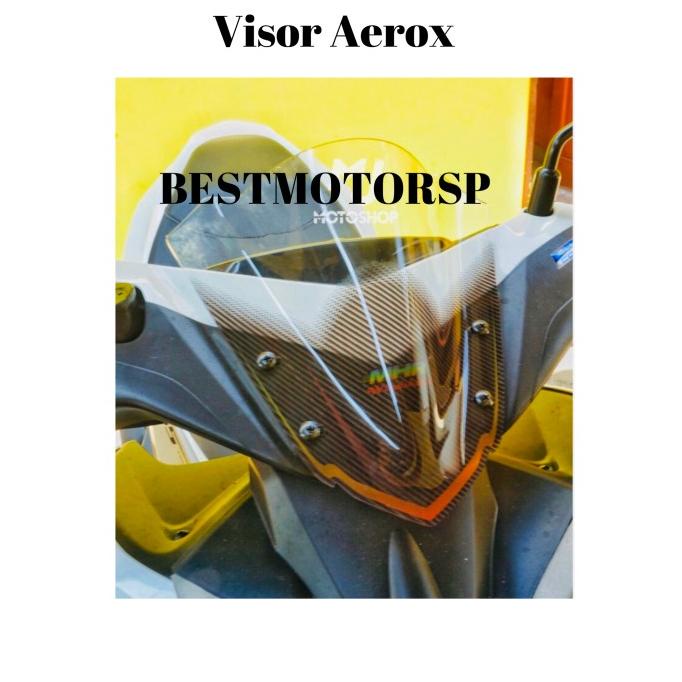 Whinshield Visor Winsil Yamaha Aerox 155 Carbon MHR bestmp Ayo Beli