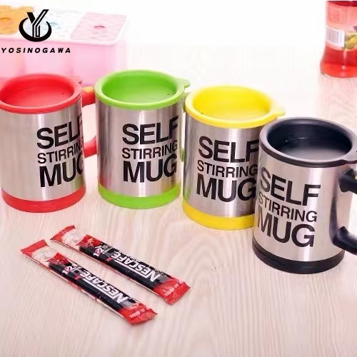 Gelas pengaduk otomatis self mug stiring ajaib mixer stirring aduk- YOSINOGAWA